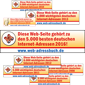 druckanfrage-online.de schon seit Jahren im Webadressbuch als eine der wichtigsten 5.000 Internetadresse in Deutschland vertreten